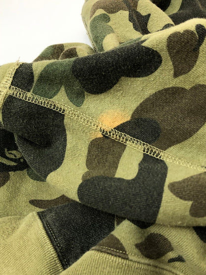 【中古品】【メンズ】 A BATHING APE アベイシングエイプ 1ST CAMO SHARK FULL ZIP HOODIE 001ZPJ701006M ファーストカモ シャーク フルジップフーディー トップス パーカー 142-260429-kk-42-min サイズ：XL カラー：グリーン 万代Net店
