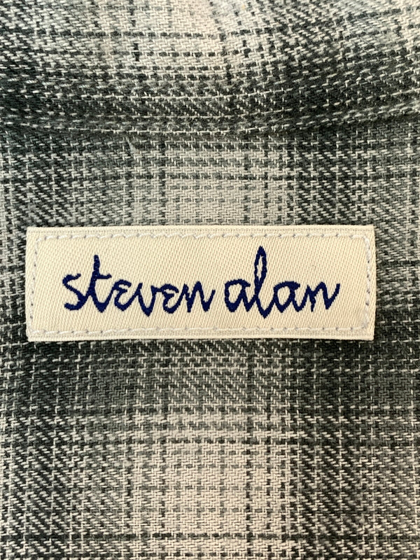【中古品】【メンズ】 STEVEN ALAN スティーブンアラン 24AW LS オンブレシャツ 8111-149-1010 メンズ 長袖 シャツ 140-260518-em-18-min サイズ：M カラー：グリーン系 万代Net店