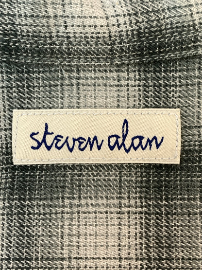 【中古品】【メンズ】 STEVEN ALAN スティーブンアラン 24AW LS オンブレシャツ 8111-149-1010 メンズ 長袖 シャツ 140-260518-em-18-min サイズ：M カラー：グリーン系 万代Net店