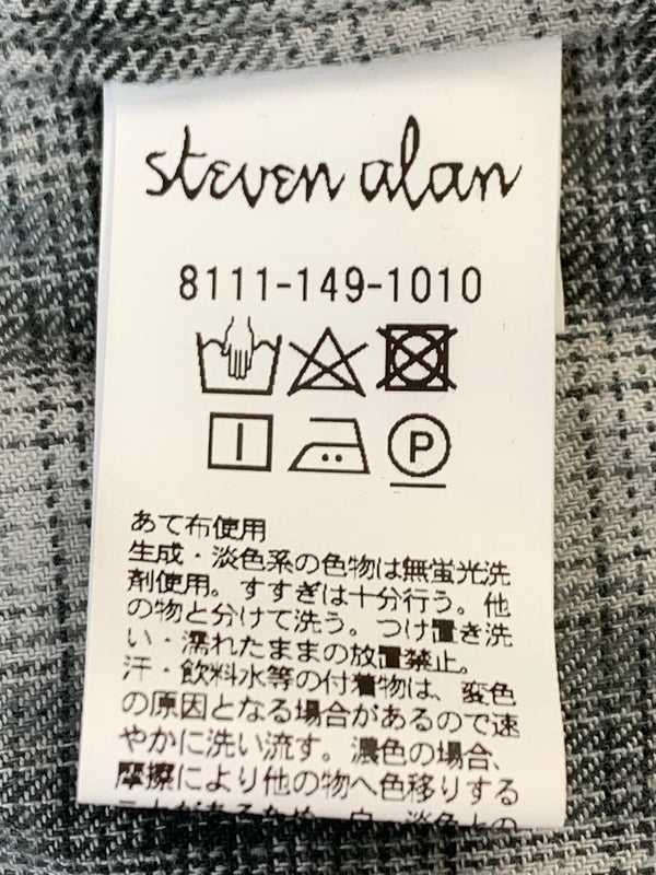 【中古品】【メンズ】 STEVEN ALAN スティーブンアラン 24AW LS オンブレシャツ 8111-149-1010 メンズ 長袖 シャツ 140-260518-em-18-min サイズ：M カラー：グリーン系 万代Net店