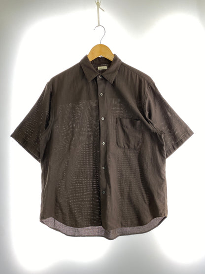 【中古品】【メンズ】 STEVEN ALAN スティーブン アラン パナマレギュラーカラーショートスリーブシャツ 8116-186-0354 半袖シャツ メンズ トップス 140-260617-KS-03-min サイズ：M カラー：ブラウン 万代Net店