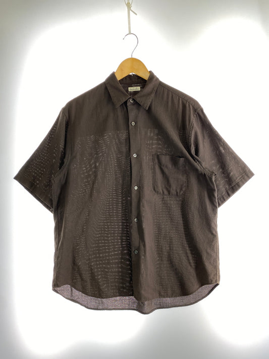 【中古品】【メンズ】 STEVEN ALAN スティーブン アラン パナマレギュラーカラーショートスリーブシャツ 8116-186-0354 半袖シャツ メンズ トップス 140-260617-KS-03-min サイズ：M カラー：ブラウン 万代Net店