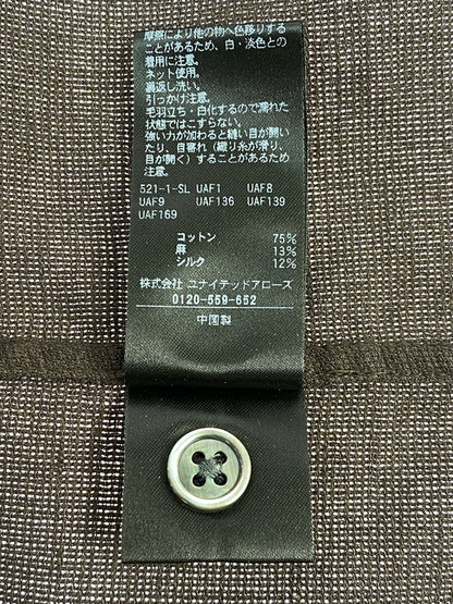 【中古品】【メンズ】 STEVEN ALAN スティーブン アラン パナマレギュラーカラーショートスリーブシャツ 8116-186-0354 半袖シャツ メンズ トップス 140-260617-KS-03-min サイズ：M カラー：ブラウン 万代Net店