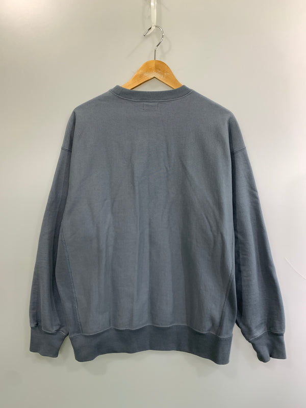 【中古品】【メンズ】 STEVEN ALAN スティーブンアラン ウラケ セットイン クルーネック スウェット 8112-199-0453 メンズ トップス 140-260518-em-16-min サイズ：M カラー：スモークライトブルー 万代Net店