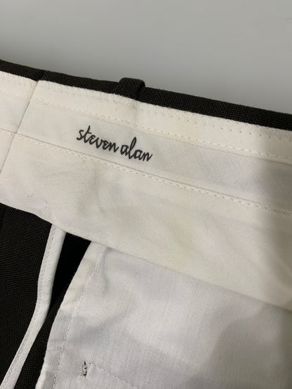 【中古品】【メンズ】 STEVEN ALAN スティーブンアラン 8114-177-1029 2TAC PANTS ツータックパンツ 151-260523-zi-15-min サイズ：M カラー：ブラウン 万代Net店