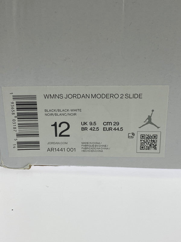 【中古美品】【レディース】 NIKE ナイキ WMNS JORDAN MODERO 2 SLIDE AR1441-001 ウィメンズ ジョーダン モデロ 2 スライド 靴 シューズ サンダル 160-260430-KS-01-min サイズ：29cm US12 カラー：ブラック 万代Net店