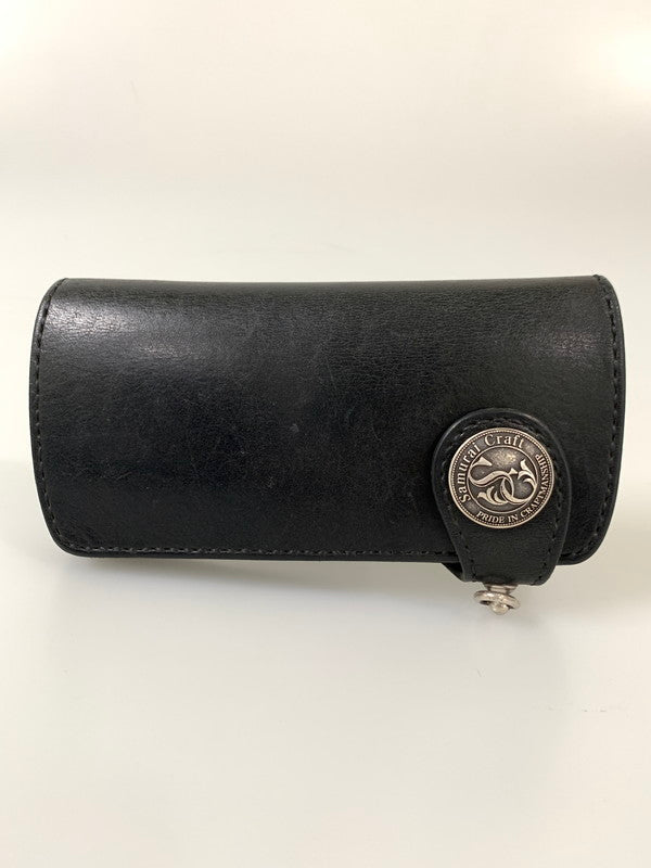 【中古品】【メンズ】 SAMURAI CRAFT サムライクラフト A-2 LONG WALLET ロングウォレット 長財布 200-260430-em-14-min カラー：ブラック 万代Net店