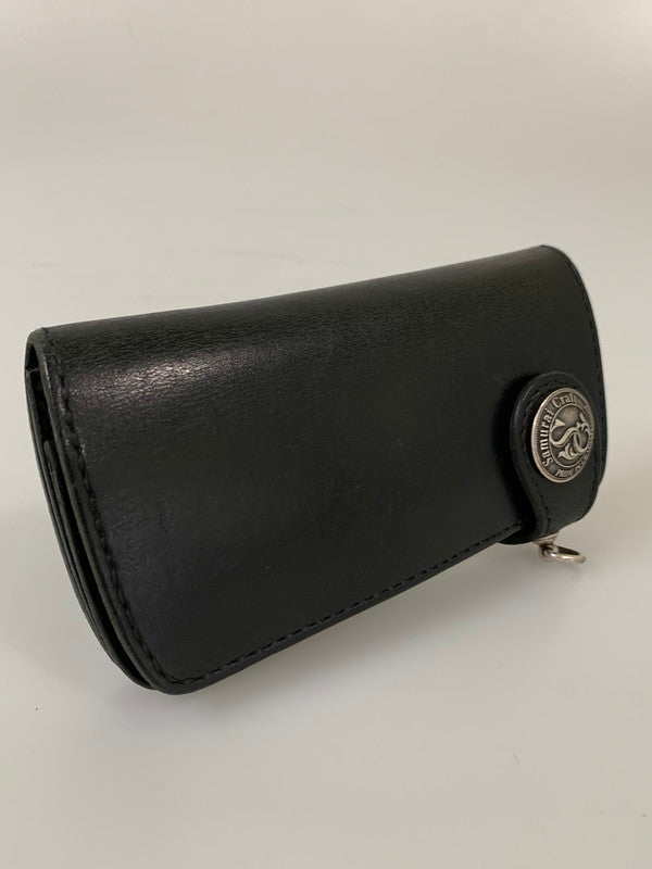 【中古品】【メンズ】 SAMURAI CRAFT サムライクラフト A-2 LONG WALLET ロングウォレット 長財布 200-260430-em-14-min カラー：ブラック 万代Net店