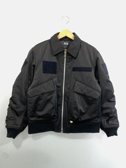 【中古品】【メンズ】 FAF エフエーエフ FWU-45 FLIGHT JACKET 3342507 フライトジャケット アウター 142-260429-kk-15-min サイズ：1 カラー：ブラック 万代Net店