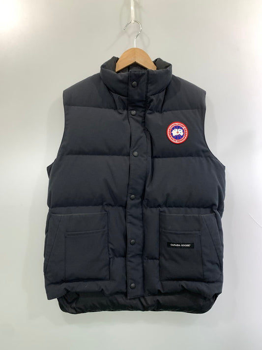 【中古品】【メンズ】 CANADA GOOSE カナダグース FREESTYLE VEST 4150M フリースタイルベスト ライトアウター ダウンベスト 141-260429-kk-18-min サイズ：S カラー：ネイビー 万代Net店