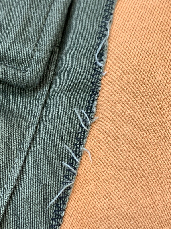 【中古品】【メンズ】 COTE MER コートメール PATCH WORK HOODIE パッチワーク フーディー メンズ スウェット パーカー トップス 142-260518-em-07-min カラー：オレンジ系 万代Net店
