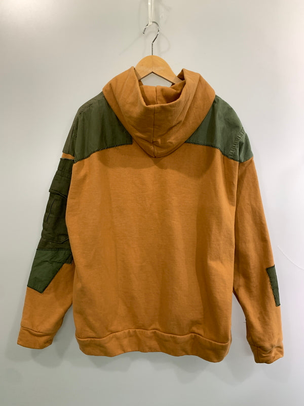 【中古品】【メンズ】 COTE MER コートメール PATCH WORK HOODIE パッチワーク フーディー メンズ スウェット パーカー トップス 142-260518-em-07-min カラー：オレンジ系 万代Net店