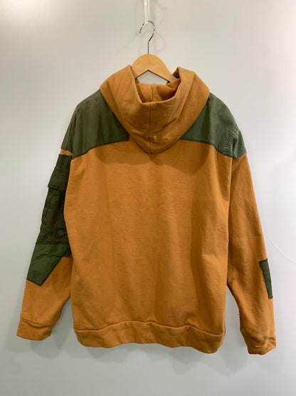【中古品】【メンズ】 COTE MER コートメール PATCH WORK HOODIE パッチワーク フーディー メンズ スウェット パーカー トップス 142-260518-em-07-min カラー：オレンジ系 万代Net店