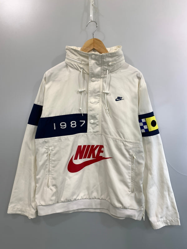【中古品】【メンズ】 NIKE ナイキ DA0367-133 REISSUE WALLIWAW WOVEN JACKET ウーブンジャケット アウター 148-260508-AS-19-min サイズ：L カラー：ホワイト 万代Net店