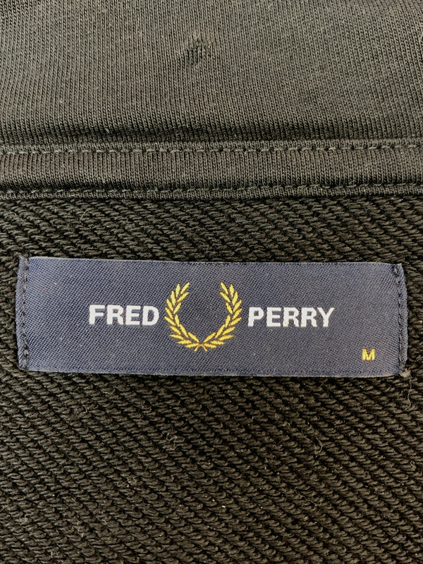 【中古品】【メンズ】 FRED PERRY フレッドペリー M8709 HEAVY WEIGHT PULLOVER SWEAT プルオーバーパーカー 141-260508-AS-20-min サイズ：M カラー：ブラック 万代Net店