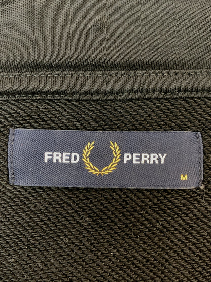 【中古品】【メンズ】 FRED PERRY フレッドペリー M8709 HEAVY WEIGHT PULLOVER SWEAT プルオーバーパーカー 141-260508-AS-20-min サイズ：M カラー：ブラック 万代Net店