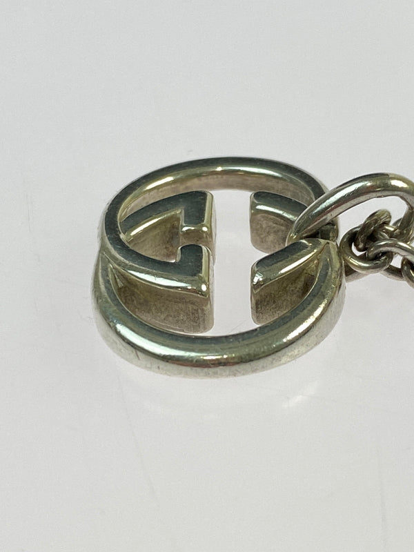 【中古品】【メンズ/レディース】 GUCCI グッチ インターロッキングG ネックレス アクセサリー ペンダント 182-260603-em-22-min カラー：シルバー 万代Net店