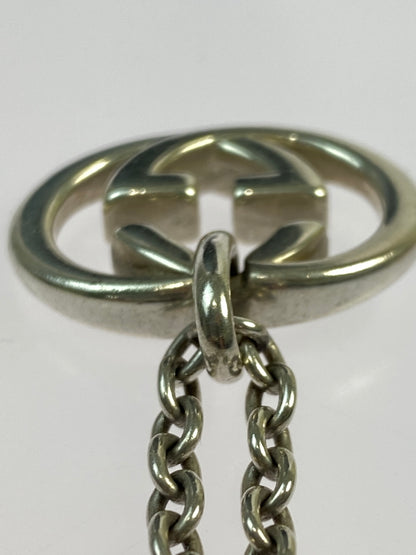 【中古品】【メンズ/レディース】 GUCCI グッチ インターロッキングG ネックレス アクセサリー ペンダント 182-260603-em-22-min カラー：シルバー 万代Net店