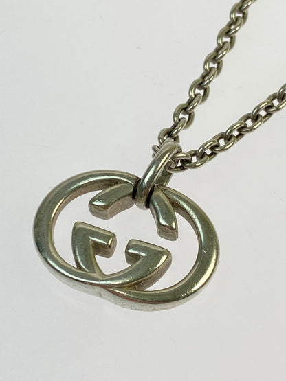 【中古品】【メンズ/レディース】 GUCCI グッチ インターロッキングG ネックレス アクセサリー ペンダント 182-260603-em-22-min カラー：シルバー 万代Net店