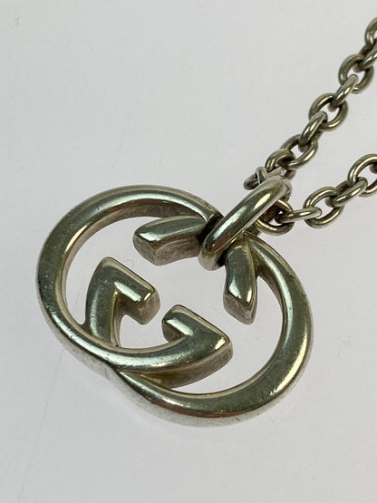 【中古品】【メンズ/レディース】 GUCCI グッチ インターロッキングG ネックレス アクセサリー ペンダント 182-260603-em-22-min カラー：シルバー 万代Net店