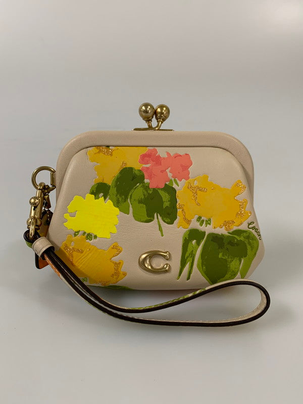 【中古品】【レディース】 COACH コーチ キスロックコインパース E2281 コインケース 小銭入れ 181-260430-em-15-min カラー：ベージュ系（マルチカラー） 万代Net店