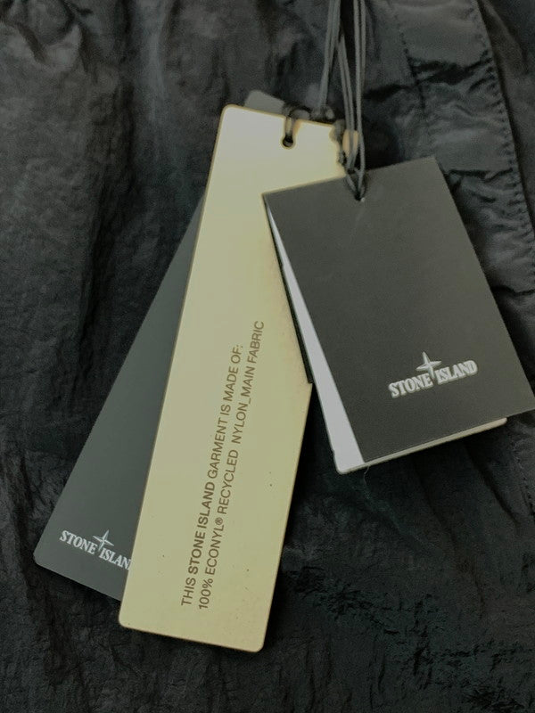 【中古品】【メンズ】 STONE ISLAND ストーンアイランド NYLON METAL IN ECONYL TROUSERS L1S153100035 ナイロンメタル イン エコニール トラウザーズ ボトムス ジョガーパンツ 152-260429-kk-27-min サイズ：33 カラー：ブラック 万代Net店