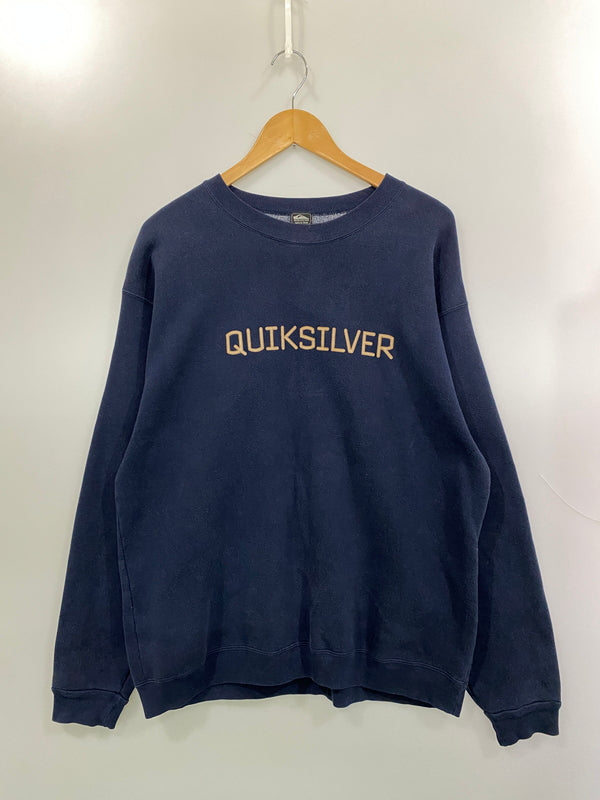 【現状渡し品】【メンズ】 QUIKSILVER クイックシルバー 90's SWEATSHIRT 90年代 スウェットシャツ トレーナー トップス 146-260715-yn-28-min サイズ：表記なし 下記参照 カラー：ネイビー 万代Net店