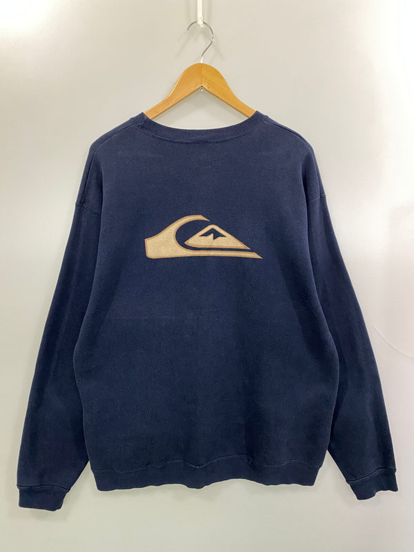 【現状渡し品】【メンズ】 QUIKSILVER クイックシルバー 90's SWEATSHIRT 90年代 スウェットシャツ トレーナー トップス 146-260715-yn-28-min サイズ：表記なし 下記参照 カラー：ネイビー 万代Net店