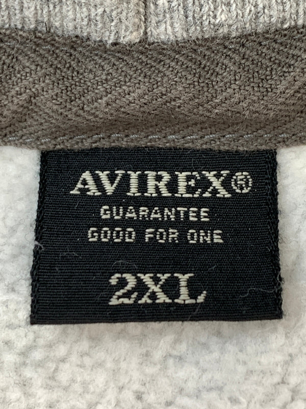 【中古品】【メンズ】 AVIREX アヴィレックス 6193572 HALF ZIP HOODIE ハーフジップ パーカー 145-260508-AS-24-min サイズ：2XL カラー：グレー 万代Net店