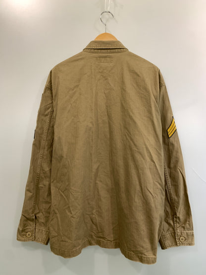 【中古品】【メンズ】 AVIREX アヴィレックス 6125138 UTILITY SHIRT2 ユーティリティ-シャツ ライトアウター 145-260508-AS-23-min サイズ：2XL カラー：カーキ 万代Net店