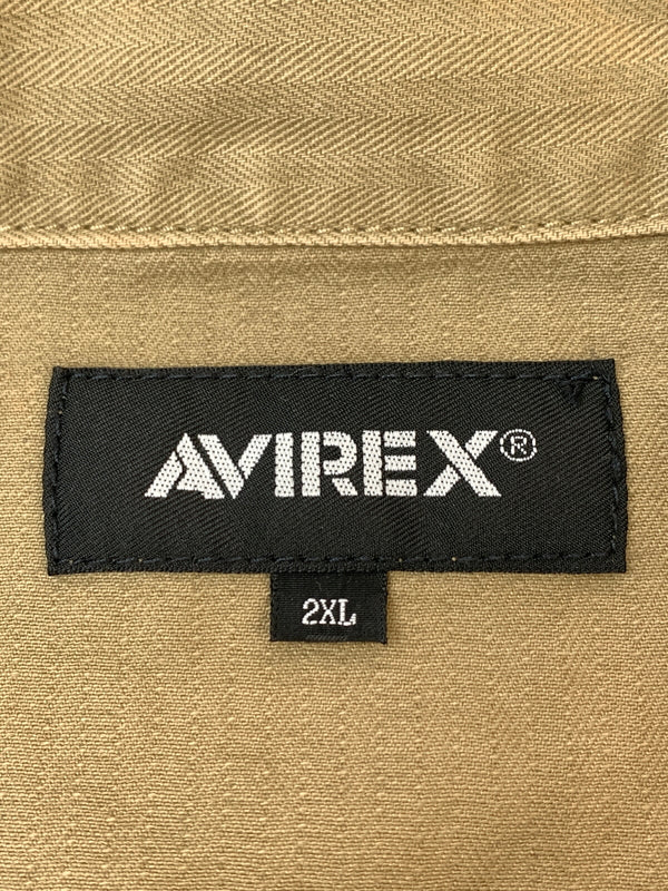 【中古品】【メンズ】 AVIREX アヴィレックス 6125138 UTILITY SHIRT2 ユーティリティ-シャツ ライトアウター 145-260508-AS-23-min サイズ：2XL カラー：カーキ 万代Net店