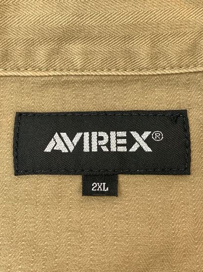 【中古品】【メンズ】 AVIREX アヴィレックス 6125138 UTILITY SHIRT2 ユーティリティ-シャツ ライトアウター 145-260508-AS-23-min サイズ：2XL カラー：カーキ 万代Net店