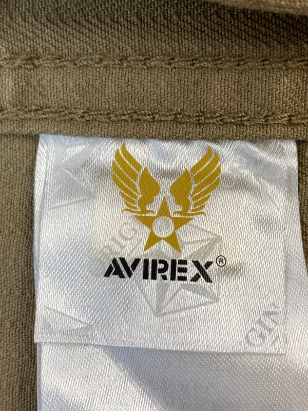 【中古品】【メンズ】 AVIREX アヴィレックス 6125138 UTILITY SHIRT2 ユーティリティ-シャツ ライトアウター 145-260508-AS-23-min サイズ：2XL カラー：カーキ 万代Net店