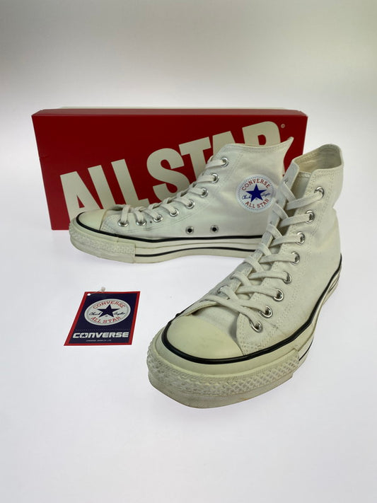 【中古品】【メンズ】 CONVERSE コンバース CANVAS AS J HI キャンバス オールスター ジャパン ハイ 靴 シューズ スニーカー SNEAKER 163-260430-KS-17-min サイズ：25.5cm US7 カラー：ホワイト 万代Net店