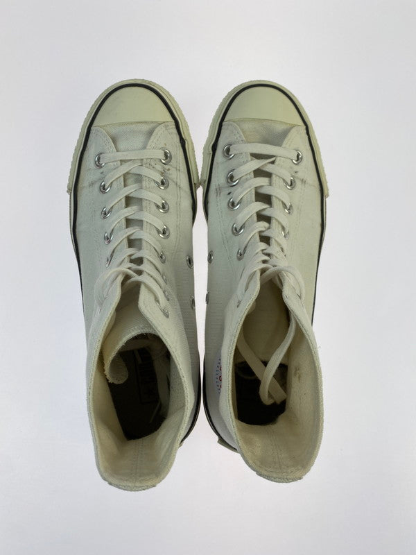 【中古品】【メンズ】 CONVERSE コンバース CANVAS AS J HI キャンバス オールスター ジャパン ハイ 靴 シューズ スニーカー SNEAKER 163-260430-KS-17-min サイズ：25.5cm US7 カラー：ホワイト 万代Net店