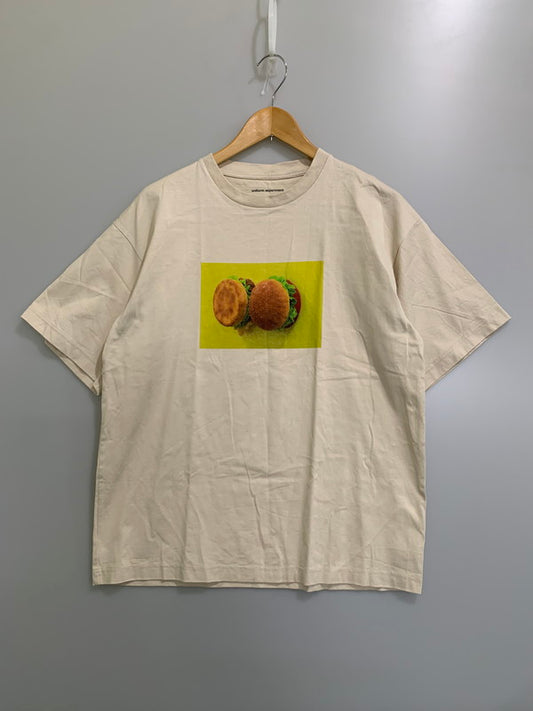 【中古品】【メンズ】 UNIFORM EXPERIMENT ユニフォームエクスペリメント UE-250084 TAKURO TAMAYAMA TWO-CIRCLE TEE 半袖Tシャツ ショートスリーブ 142-260503-AS-56-min サイズ：2 カラー：ベージュ 万代Net店