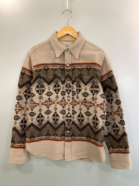 【中古品】【メンズ】 PHERROW'S フェローズ STORMY BLUE NATIVE SHIRT ネイティブシャツ 長袖シャツ ロングスリーブ 145-260508-AS-22-min サイズ：38 カラー：ベージュ 万代Net店