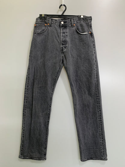 【中古品】【メンズ】 LEVI'S リーバイス 79830-0011 93 STRAIGHT 501 DENIM PANT ストレートデニムパンツ ジーンズ 158-260615-kt-19-min サイズ：W34L32 カラー：ブラック系 万代Net店