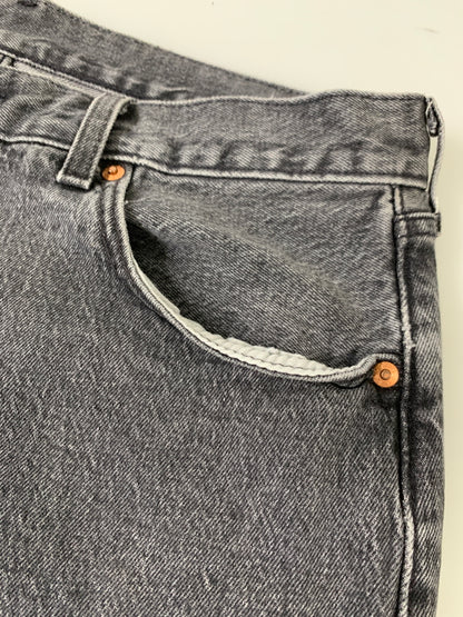 【中古品】【メンズ】 LEVI'S リーバイス 79830-0011 93 STRAIGHT 501 DENIM PANT ストレートデニムパンツ ジーンズ 158-260615-kt-19-min サイズ：W34L32 カラー：ブラック系 万代Net店