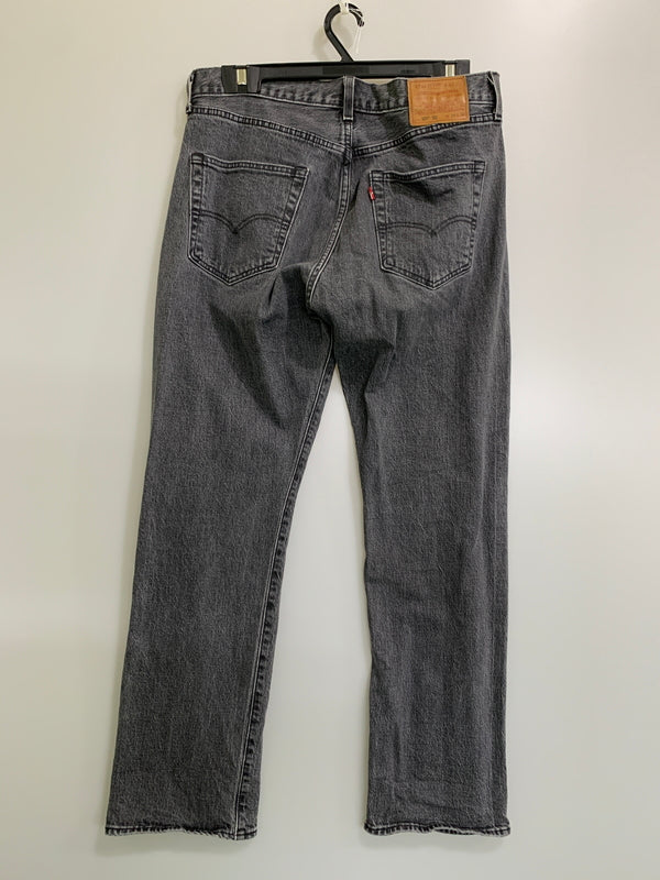 【中古品】【メンズ】 LEVI'S リーバイス 79830-0011 93 STRAIGHT 501 DENIM PANT ストレートデニムパンツ ジーンズ 158-260615-kt-19-min サイズ：W34L32 カラー：ブラック系 万代Net店