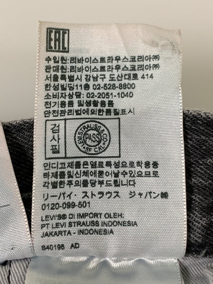 【中古品】【メンズ】 LEVI'S リーバイス 79830-0011 93 STRAIGHT 501 DENIM PANT ストレートデニムパンツ ジーンズ 158-260615-kt-19-min サイズ：W34L32 カラー：ブラック系 万代Net店
