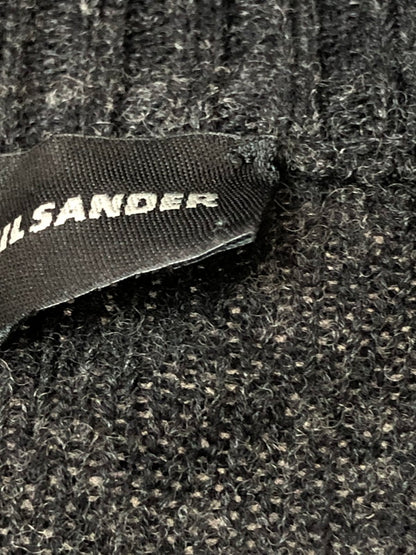 【中古品】【メンズ】 JIL SANDER ジルサンダー 90-00's WOOL ZIP KNIT 90-00年代 ウールジップニット トップス 141-260429-kk-40-min サイズ：48 カラー：ブラック 万代Net店