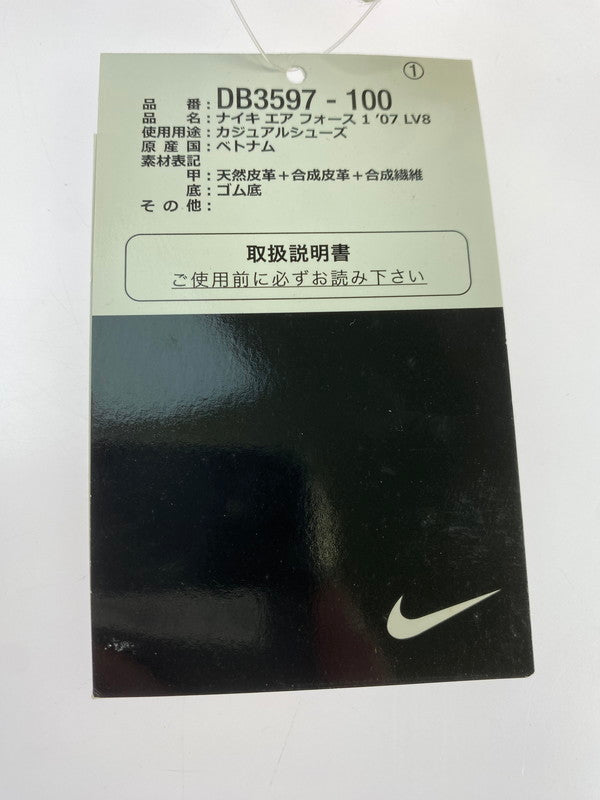 【中古美品】【メンズ】 NIKE ナイキ AIR FORCE 1 ’07 LV8 DB3597-100 エア フォース ワン 靴 シューズ スニーカー SNEAKER 160-260430-KS-04-min サイズ：26cm US8 カラー：アイボリー 万代Net店