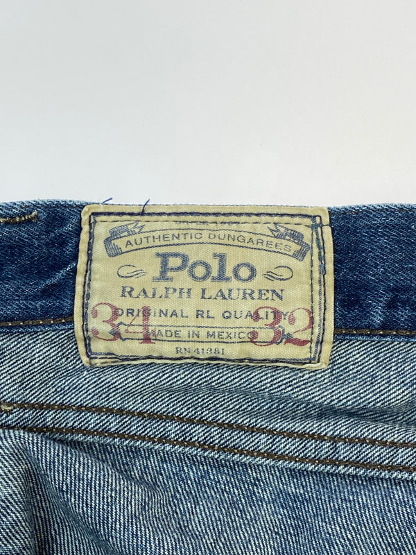 【現状渡し品】【メンズ】 POLO RALPH LAUREN ポロ・ラルフローレン DENIM PANTS デニムパンツ メンズ ボトムス ジーンズ ジーパン 158-260518-em-48-min サイズ：W34L32 カラー：インディゴブルー 万代Net店
