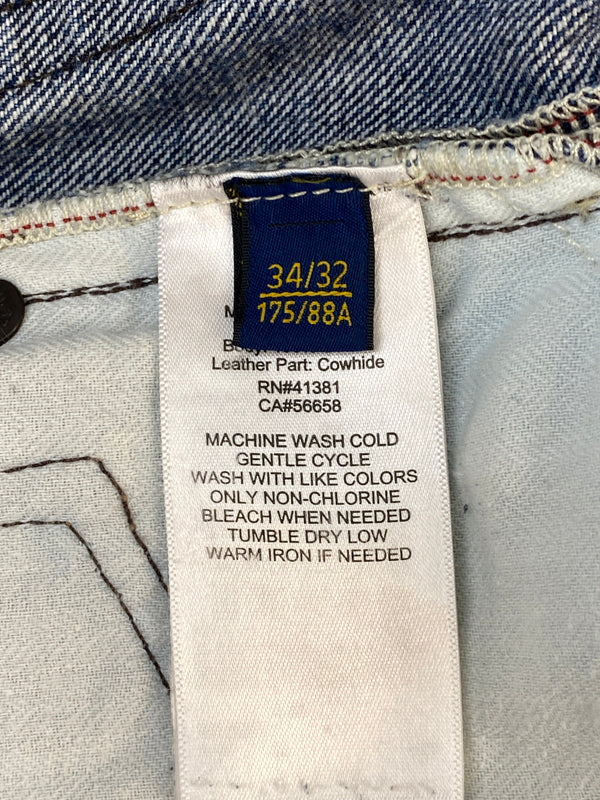 【現状渡し品】【メンズ】 POLO RALPH LAUREN ポロ・ラルフローレン DENIM PANTS デニムパンツ メンズ ボトムス ジーンズ ジーパン 158-260518-em-48-min サイズ：W34L32 カラー：インディゴブルー 万代Net店