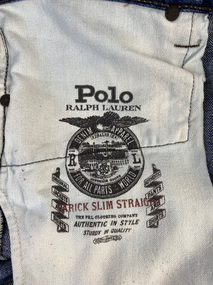 【現状渡し品】【メンズ】 POLO RALPH LAUREN ポロ・ラルフローレン DENIM PANTS デニムパンツ メンズ ボトムス ジーンズ ジーパン 158-260518-em-48-min サイズ：W34L32 カラー：インディゴブルー 万代Net店