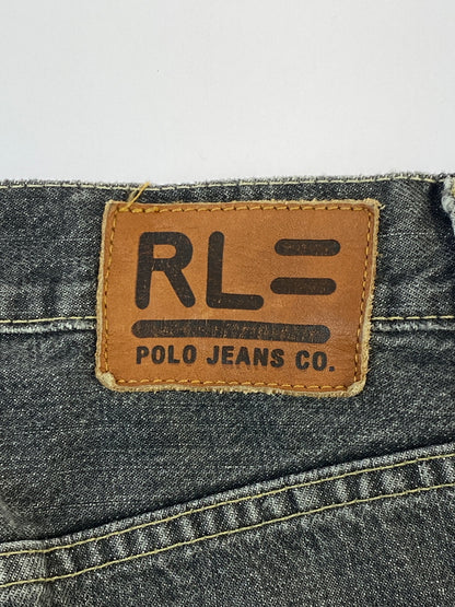 【中古品】【メンズ】 POLO RALPH LAUREN ポロ・ラルフローレン HAYDEN RELAXED DENIM PANTS ヘイデン リラックスド デニム パンツ メンズ ボトムス ジーンズ ジーパン 158-260518-em-49-min サイズ：33 カラー：インディゴブラック 万代Net店
