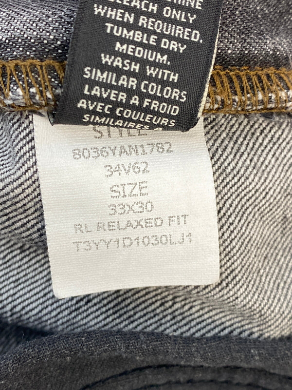 【中古品】【メンズ】 POLO RALPH LAUREN ポロ・ラルフローレン HAYDEN RELAXED DENIM PANTS ヘイデン リラックスド デニム パンツ メンズ ボトムス ジーンズ ジーパン 158-260518-em-49-min サイズ：33 カラー：インディゴブラック 万代Net店