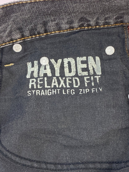 【中古品】【メンズ】 POLO RALPH LAUREN ポロ・ラルフローレン HAYDEN RELAXED DENIM PANTS ヘイデン リラックスド デニム パンツ メンズ ボトムス ジーンズ ジーパン 158-260518-em-49-min サイズ：33 カラー：インディゴブラック 万代Net店