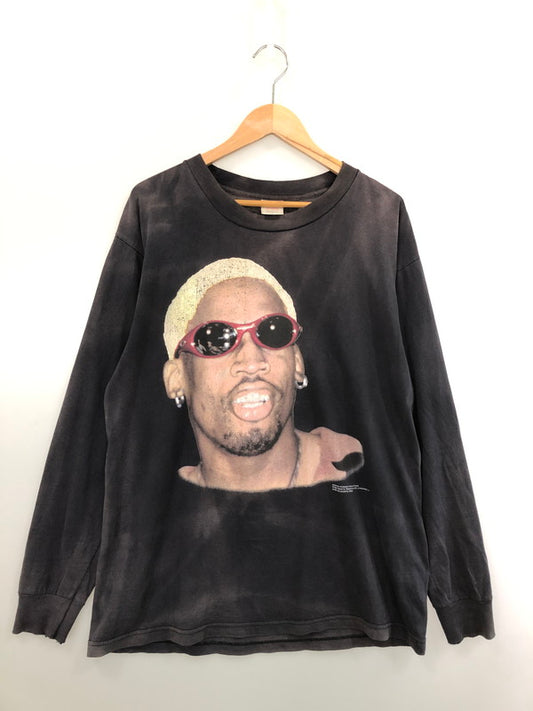 【現状渡し品】【メンズ】 Murina ムリナ 90's DENNIS RODMAN L/S PHOTO TEE 90年代 デニス・ロッドマン ロングスリーブ フォトTシャツ 長袖 トップス 146-260429-kk-36-min サイズ：L カラー：ネイビー 万代Net店
